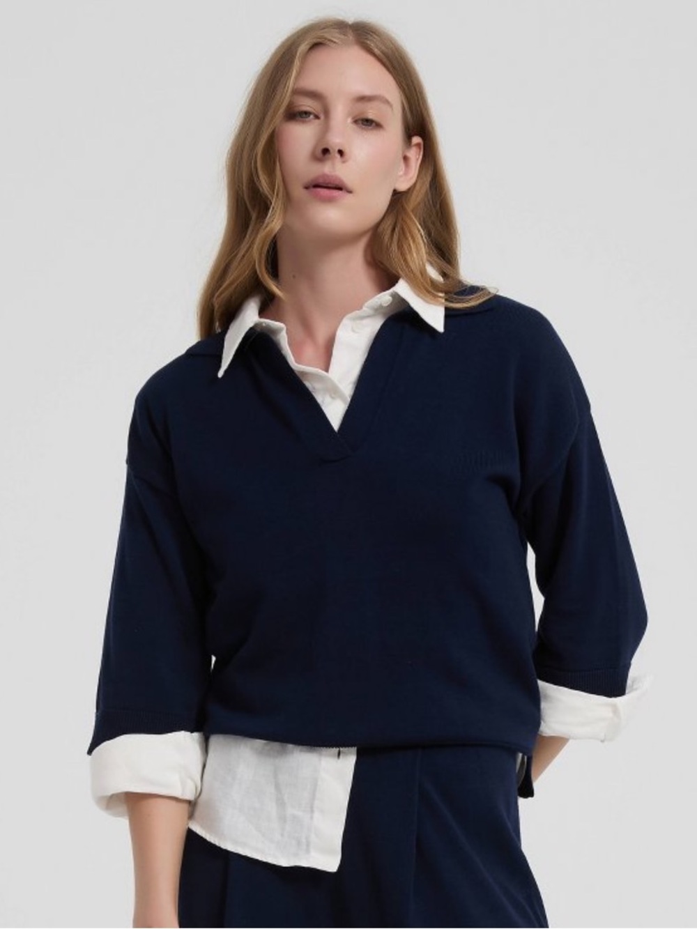 NWT Relaxed Polo Sweater